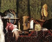 HOLBEIN, Hans the Younger The Ambassadors (detail) sg USA oil painting reproduction